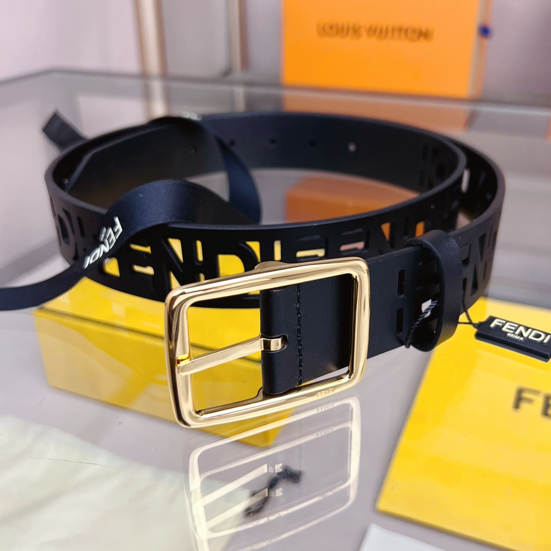 Fendi Leather Belt  - DopestKickz