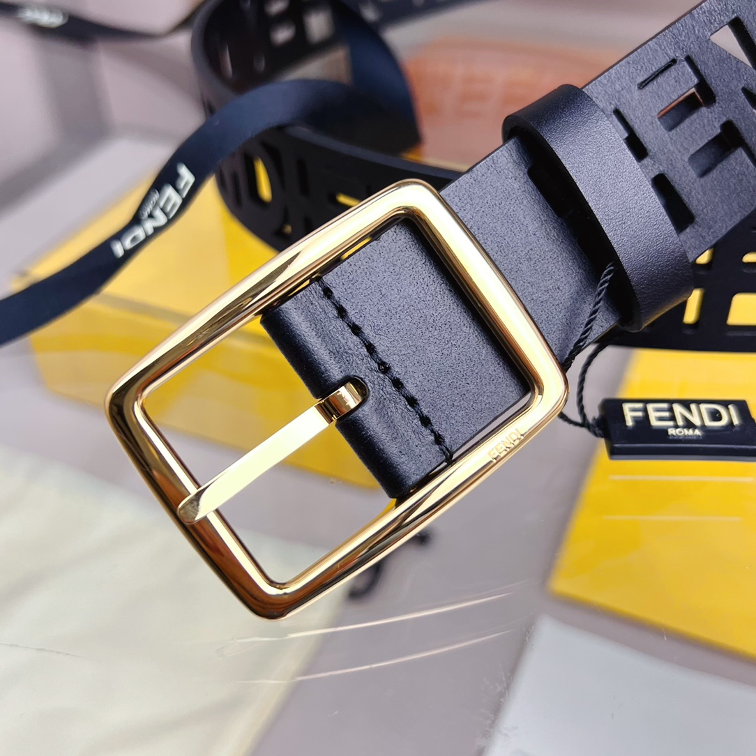 Fendi Leather Belt  - DopestKickz