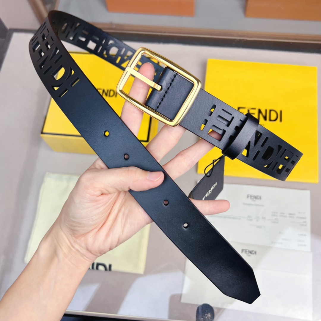 Fendi Leather Belt  - DopestKickz