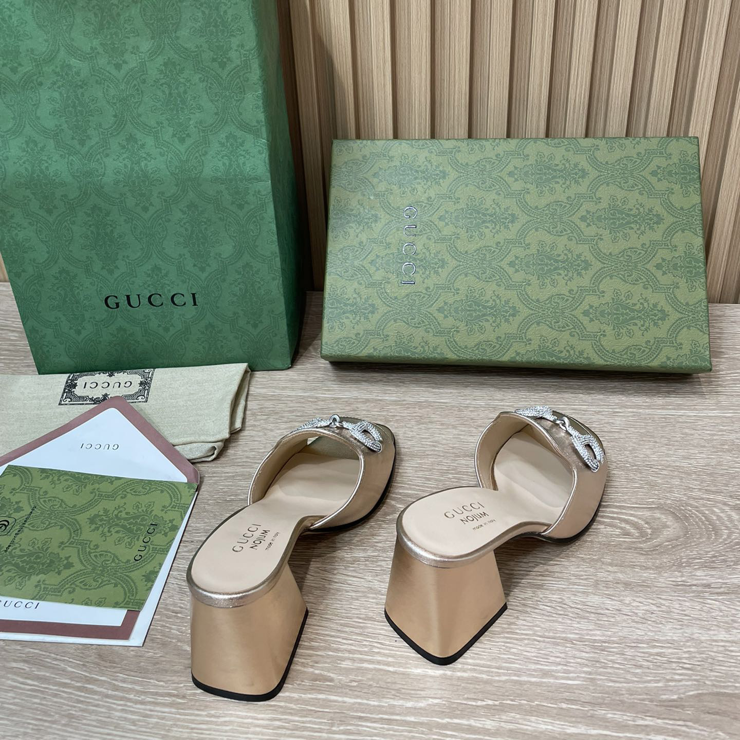 Gucci Women's Gucci Nojum Sandal With Heel Height Of 7.5cm - DopestKickz