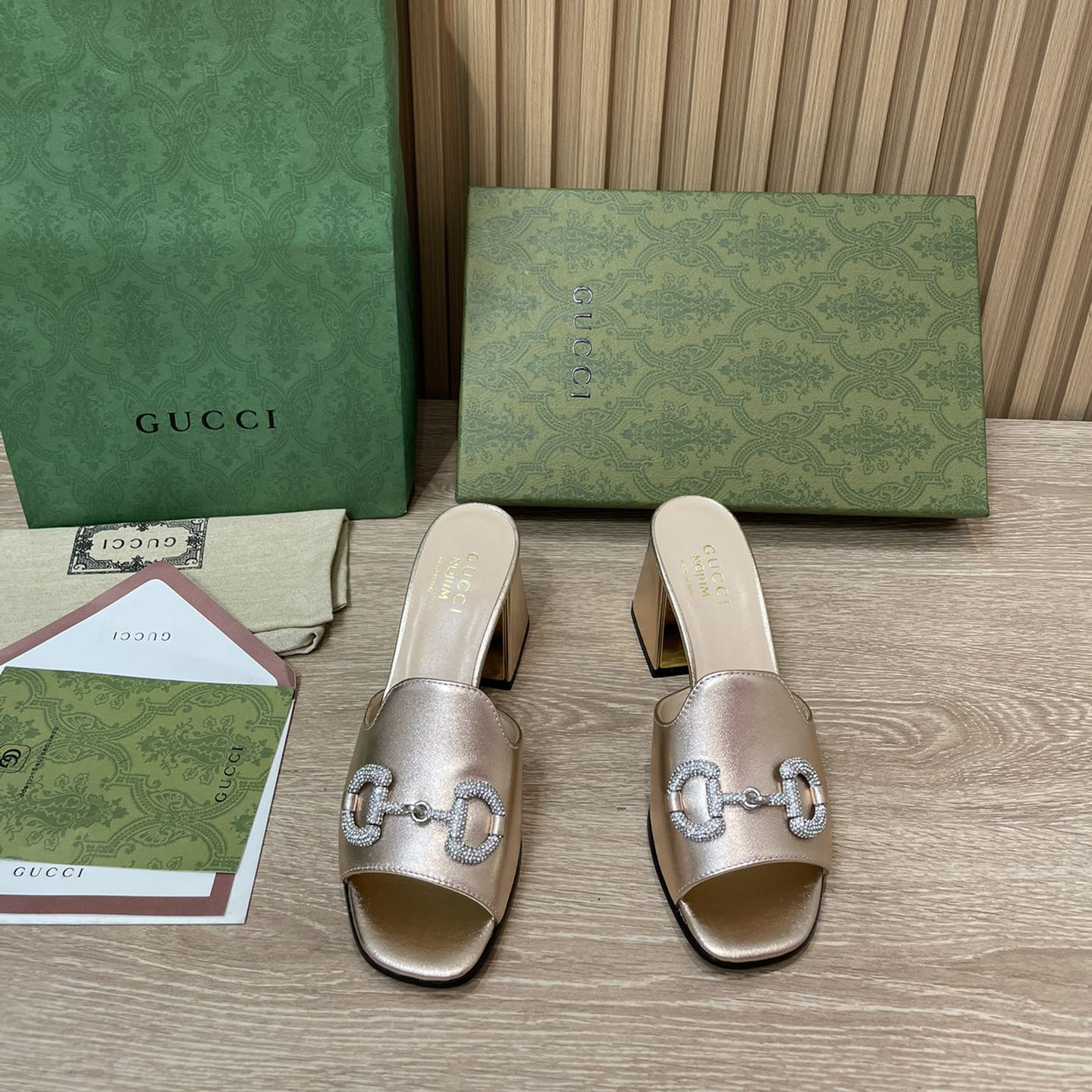 Gucci Women's Gucci Nojum Sandal With Heel Height Of 7.5cm - DopestKickz