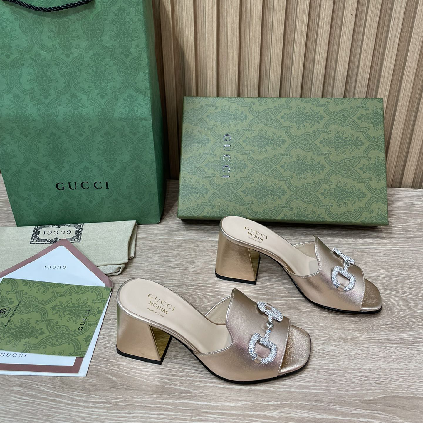 Gucci Women's Gucci Nojum Sandal With Heel Height Of 7.5cm - DopestKickz