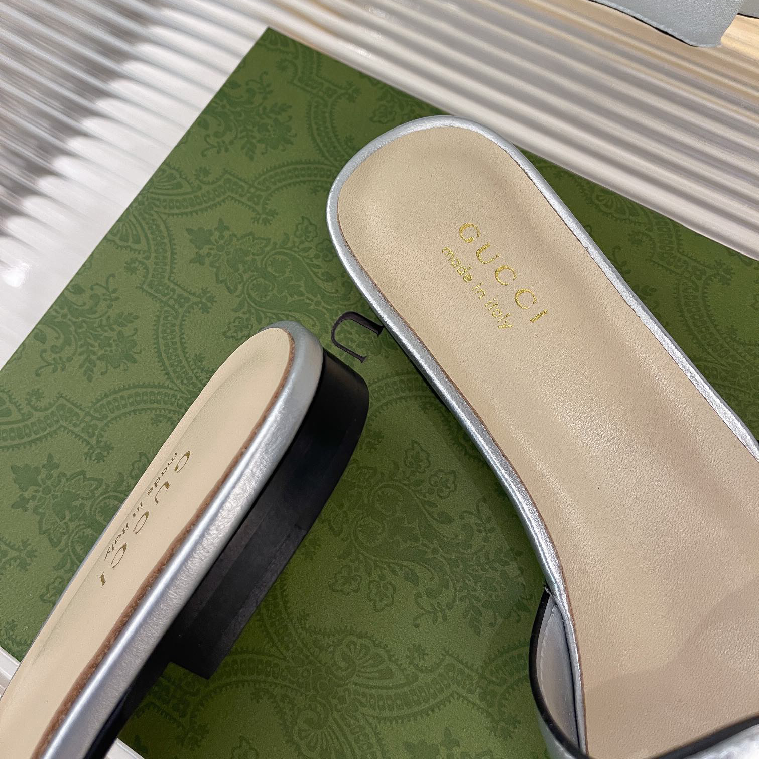 Gucci Women's Interlocking G Cut-Out Slide Sandal - DopestKickz