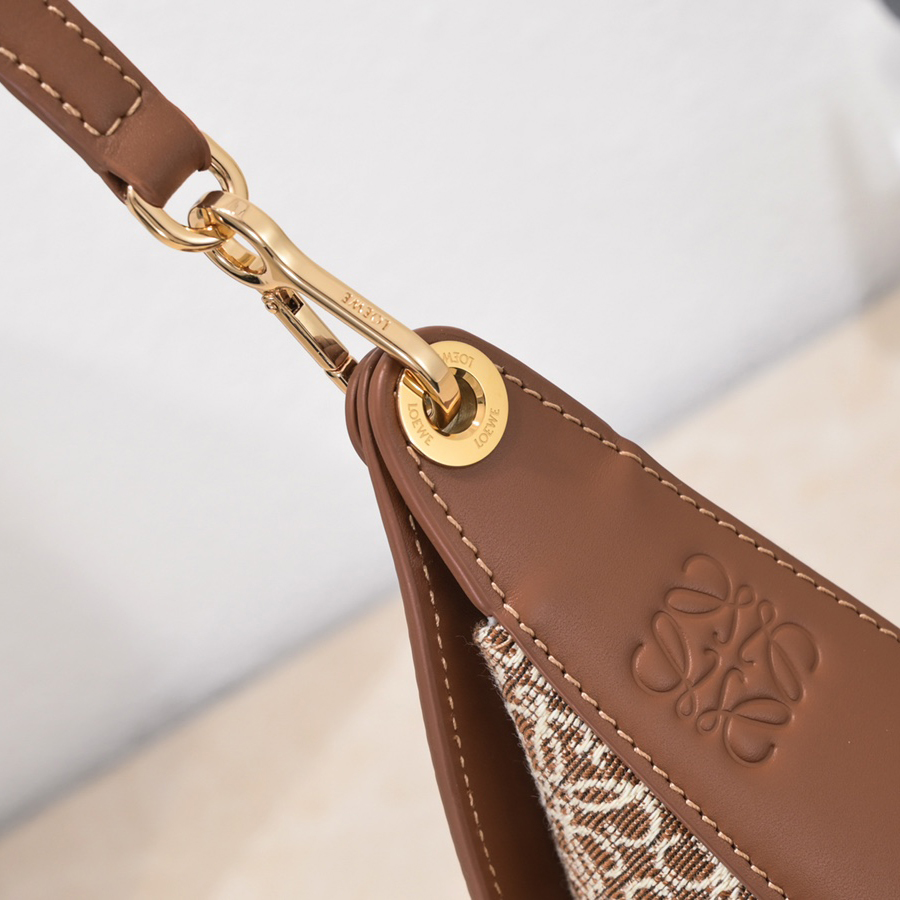 Loewe Luna Bag In Anagram Jacquard And Classic Calfskin(29.5-27-8cm) - DopestKickz