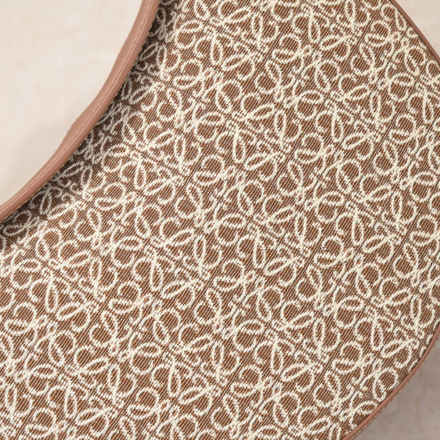 Loewe Luna Bag In Anagram Jacquard And Classic Calfskin(29.5-27-8cm) - DopestKickz