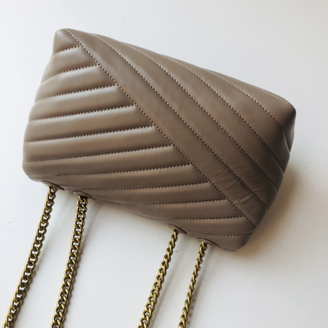 ToryBurch Kira Chevron Convertible Shoulder Bag(22.5-15-8cm)  TB316S90452 - DopestKickz