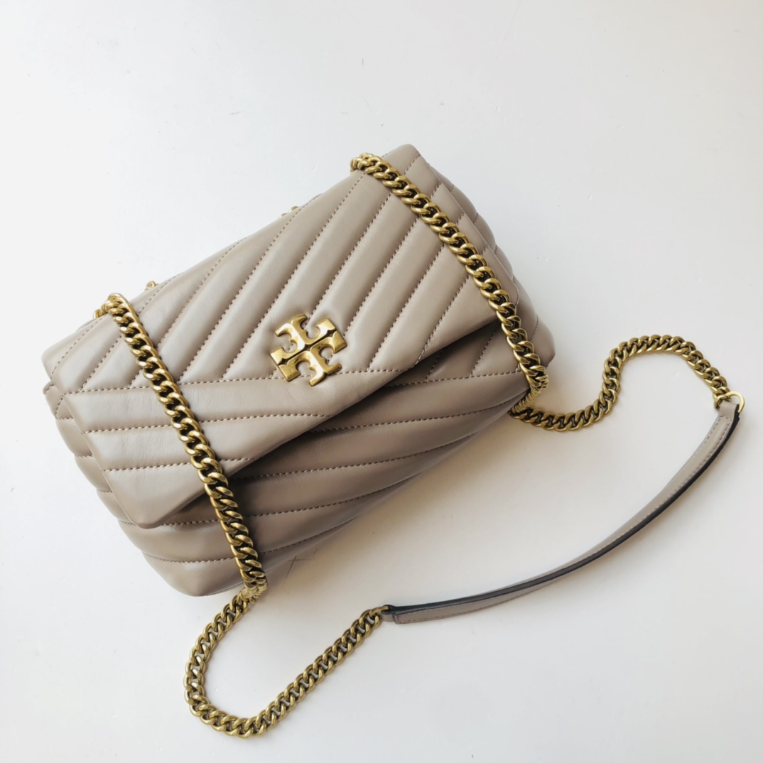 ToryBurch Kira Chevron Convertible Shoulder Bag(22.5-15-8cm)  TB316S90452 - DopestKickz