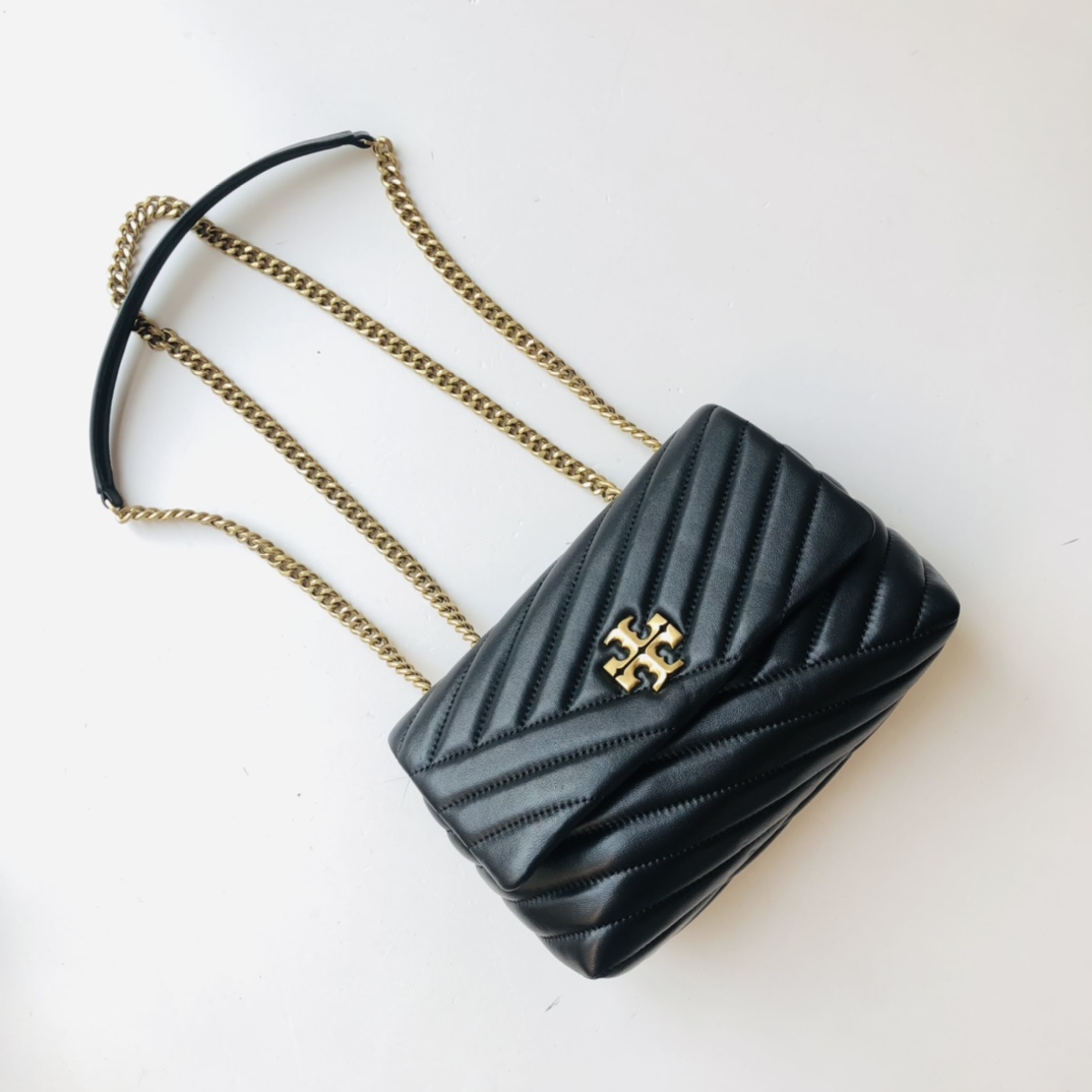 ToryBurch Kira Chevron Convertible Shoulder Bag(22.5-15-8cm)  TB316S90452 - DopestKickz