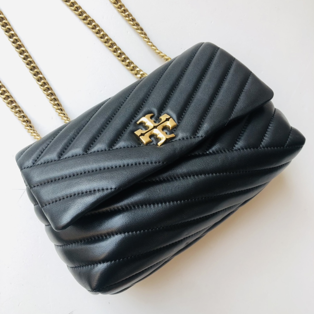 ToryBurch Kira Chevron Convertible Shoulder Bag(22.5-15-8cm)  TB316S90452 - DopestKickz