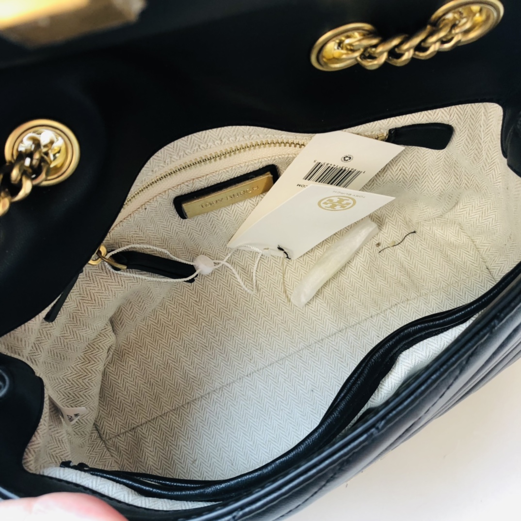 ToryBurch Kira Chevron Convertible Shoulder Bag(22.5-15-8cm)  TB316S90452 - DopestKickz