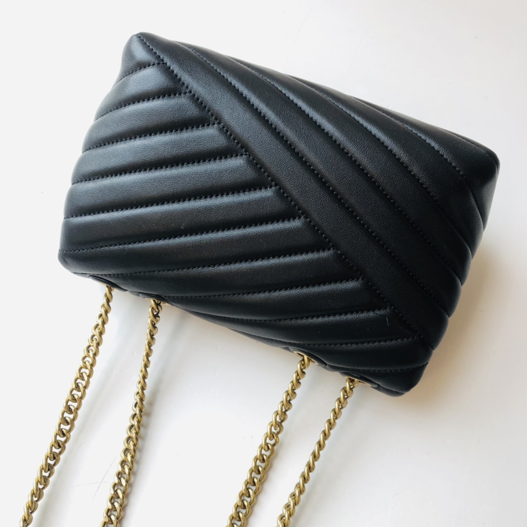 ToryBurch Kira Chevron Convertible Shoulder Bag(22.5-15-8cm)  TB316S90452 - DopestKickz