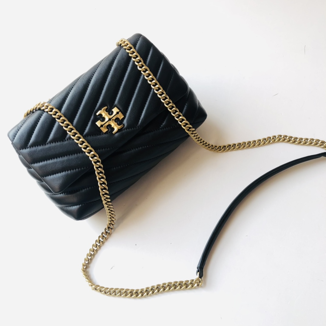 ToryBurch Kira Chevron Convertible Shoulder Bag(22.5-15-8cm)  TB316S90452 - DopestKickz