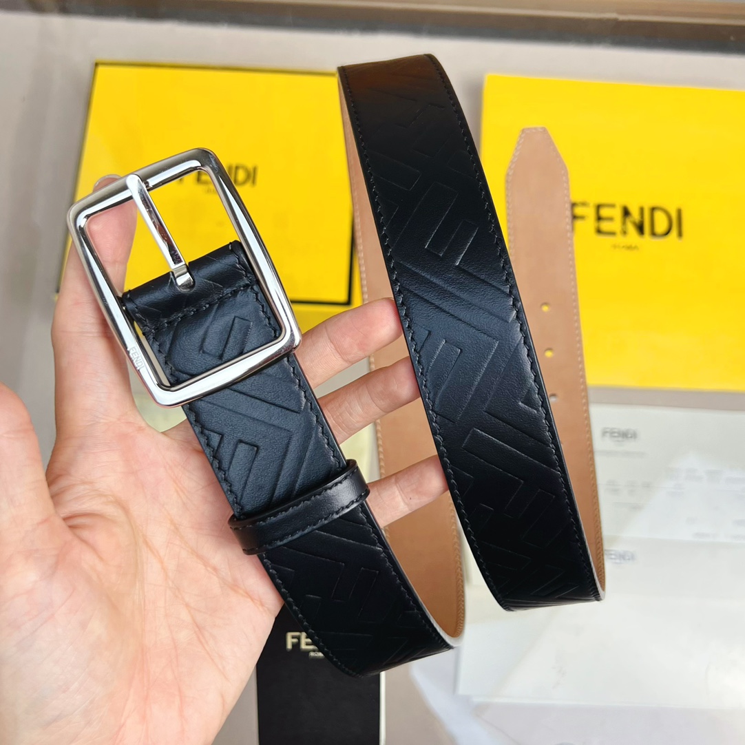 Fendi Leather Belt  - DopestKickz