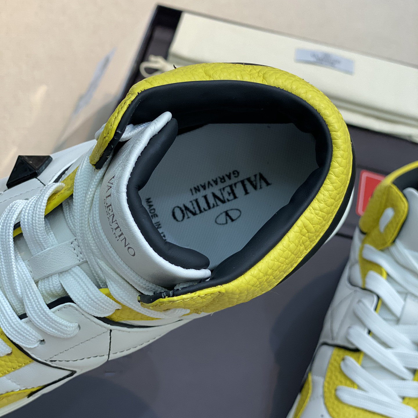 Valenti One Stud Mid-Top Nappa Sneaker - DopestKickz