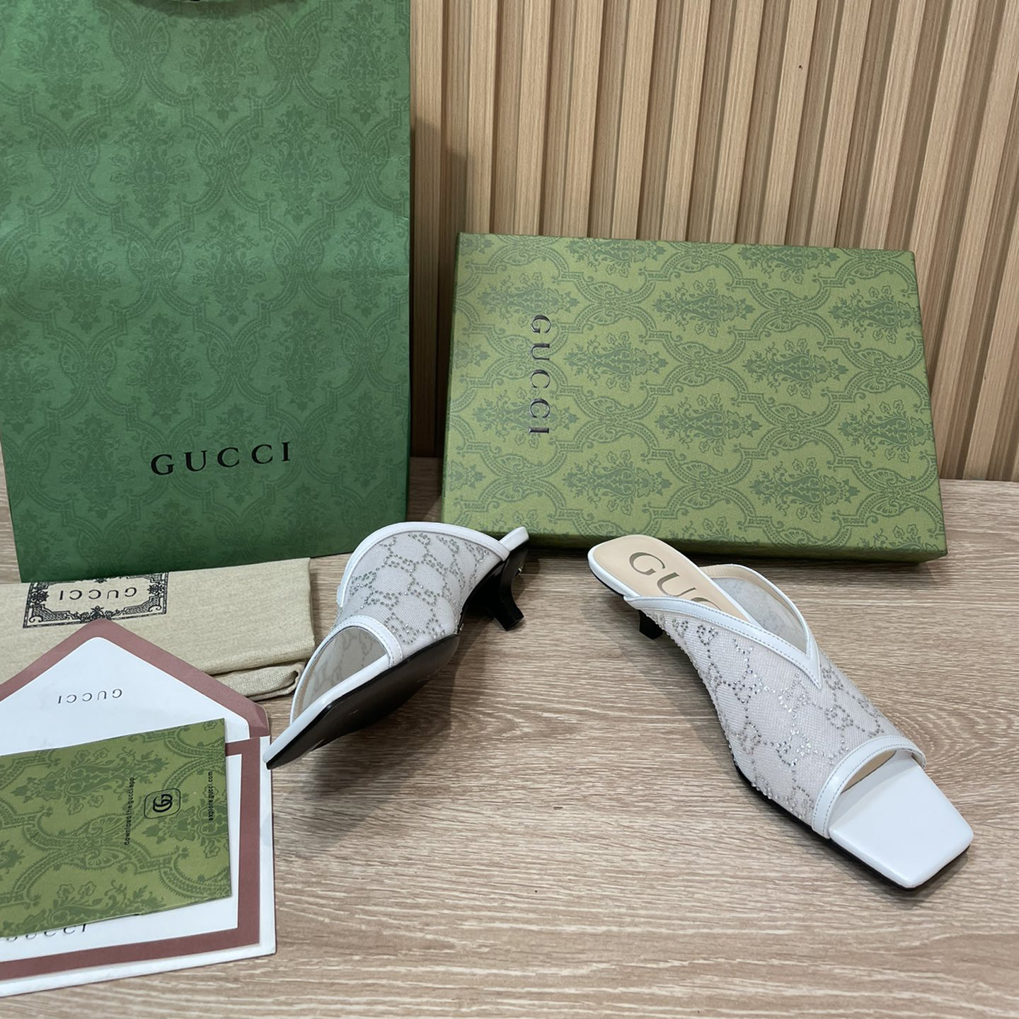 Gucci Women's GG Sandal With Heel Height Of 3.5cm - DopestKickz