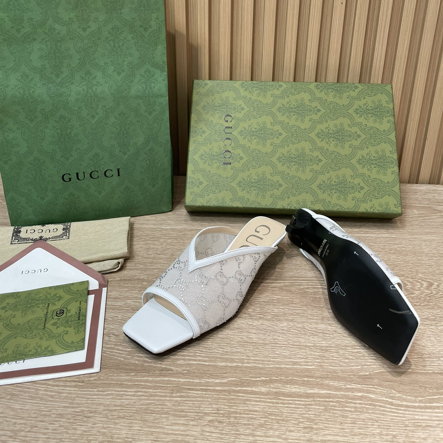 Gucci Women's GG Sandal With Heel Height Of 3.5cm - DopestKickz