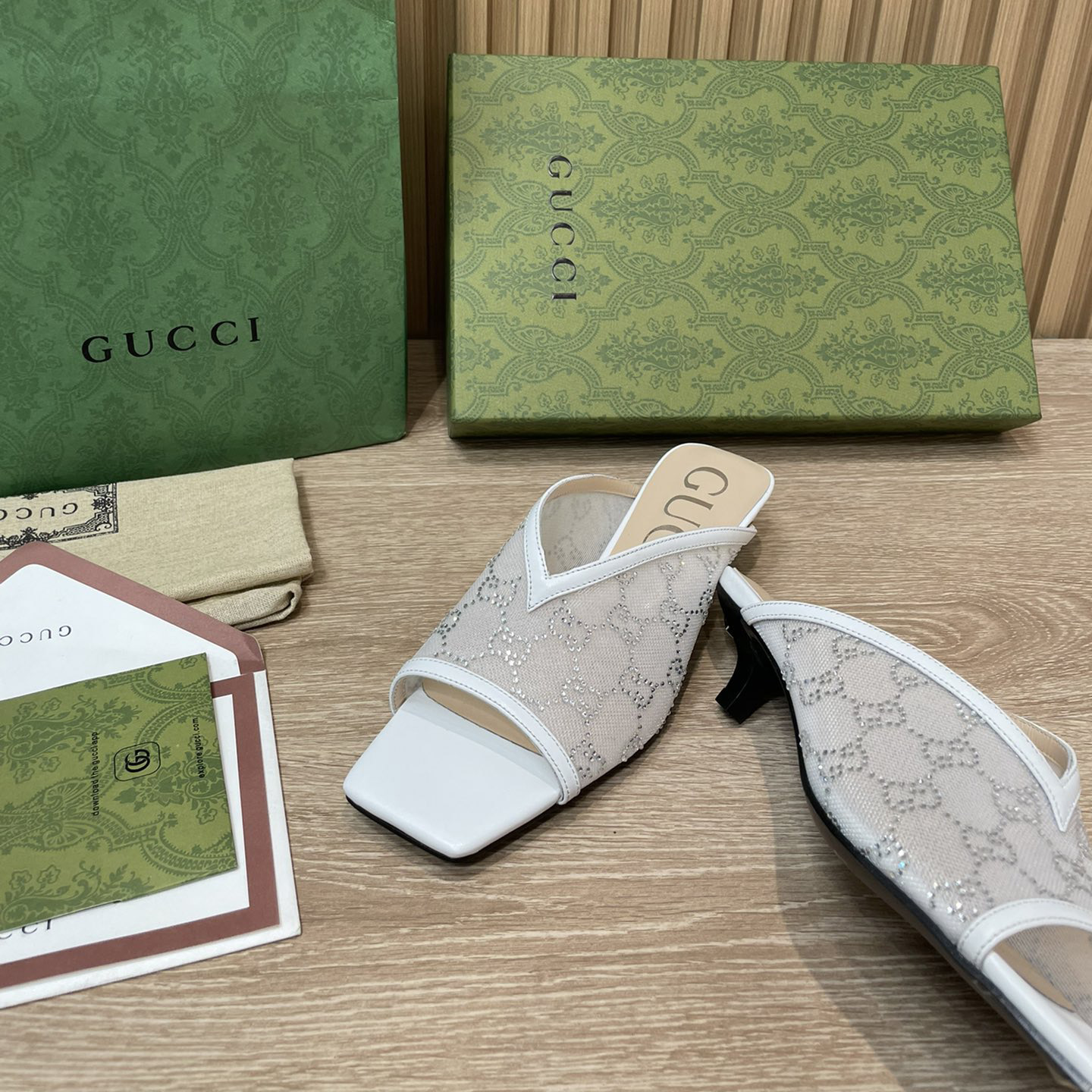 Gucci Women's GG Sandal With Heel Height Of 3.5cm - DopestKickz