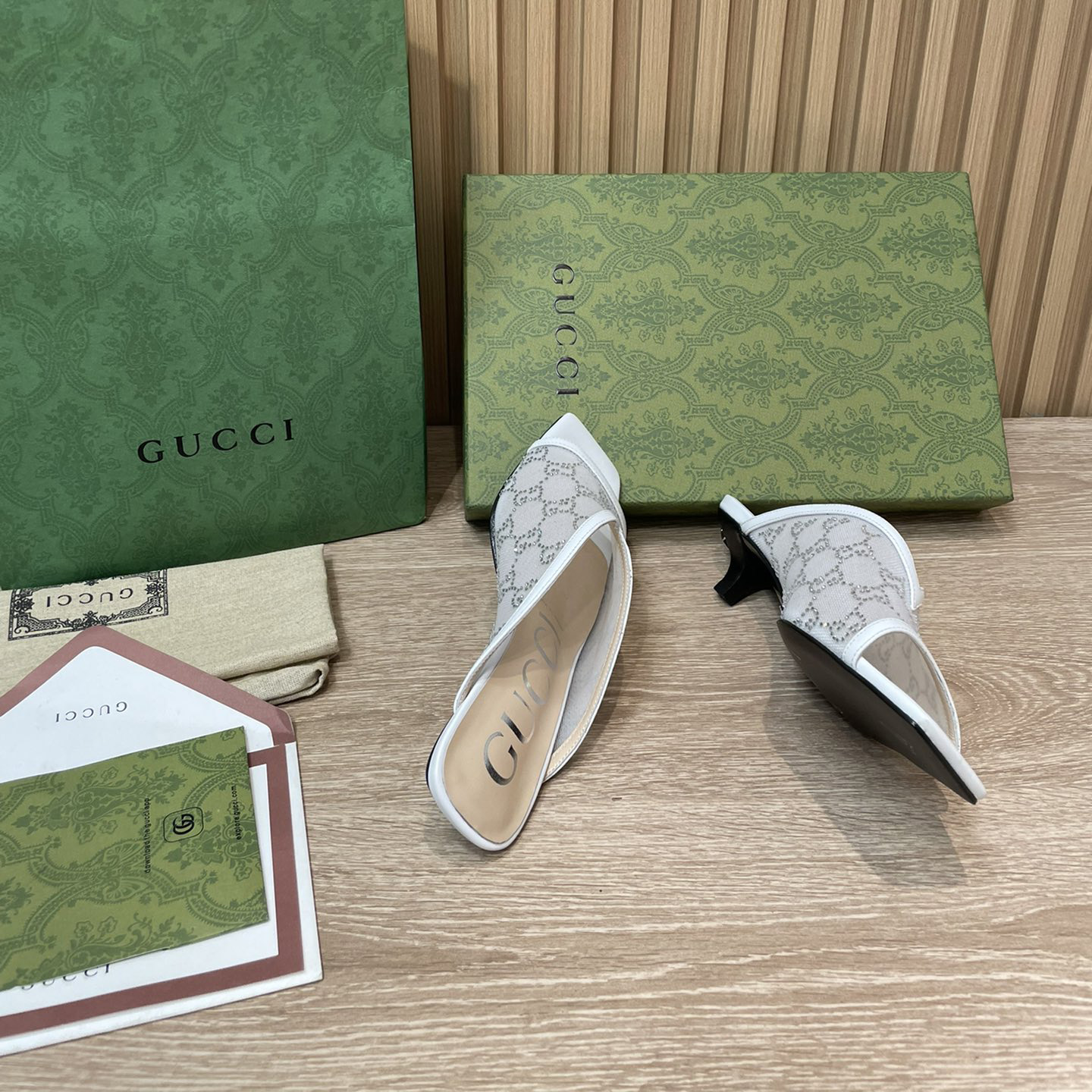 Gucci Women's GG Sandal With Heel Height Of 3.5cm - DopestKickz