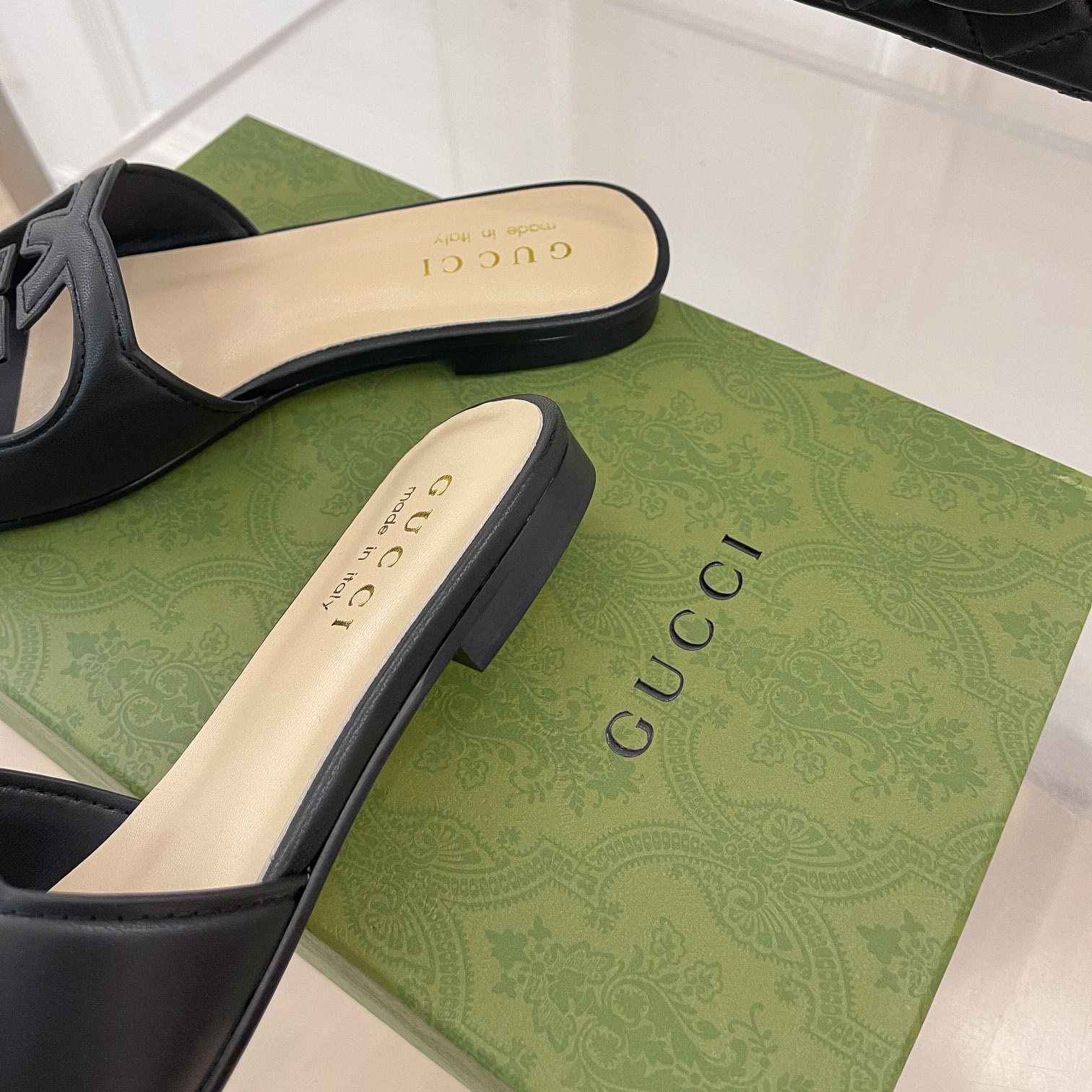 Gucci Women's Interlocking G Cut-Out Slide Sandal - DopestKickz