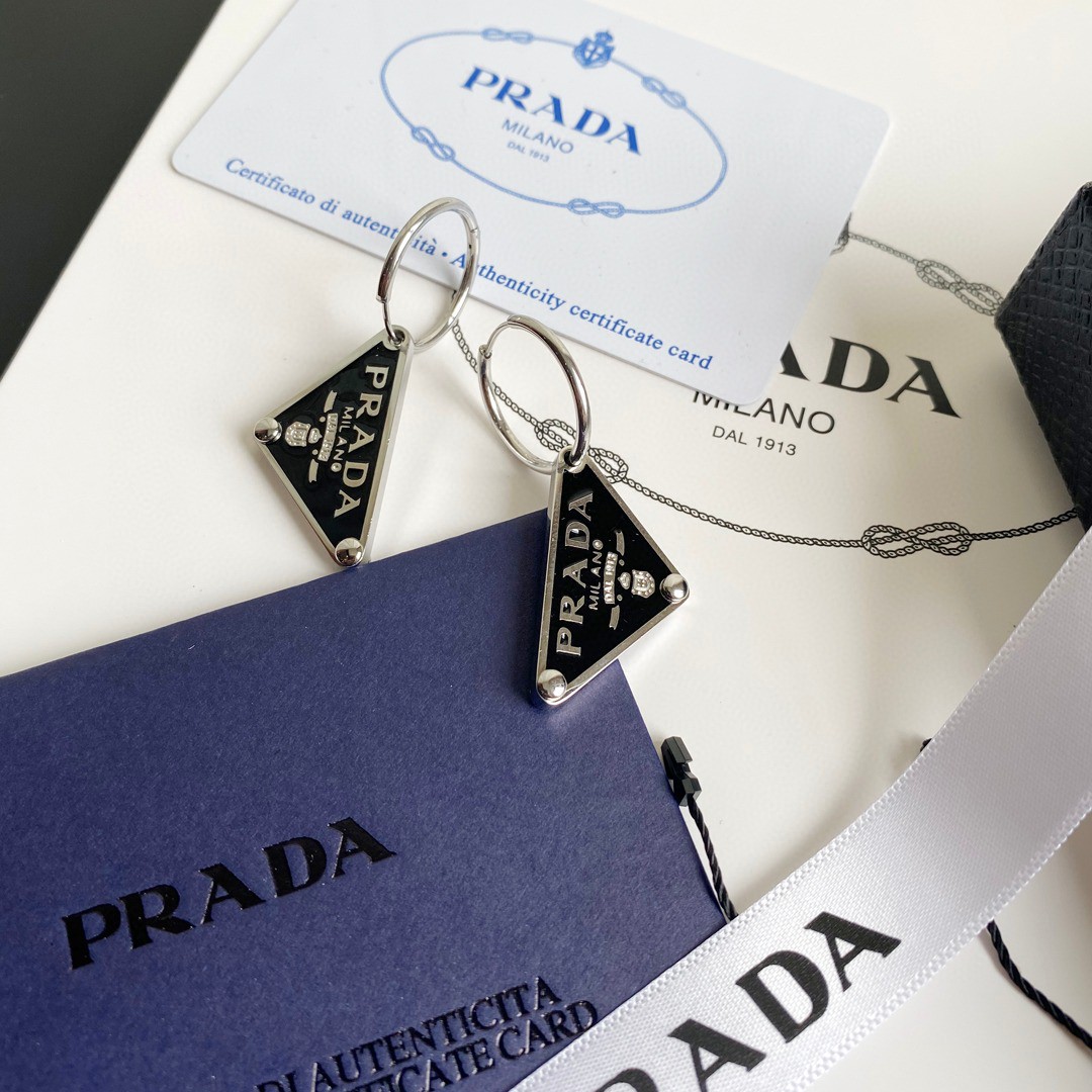 Prada Prada Symbole Pendant Earring - DopestKickz