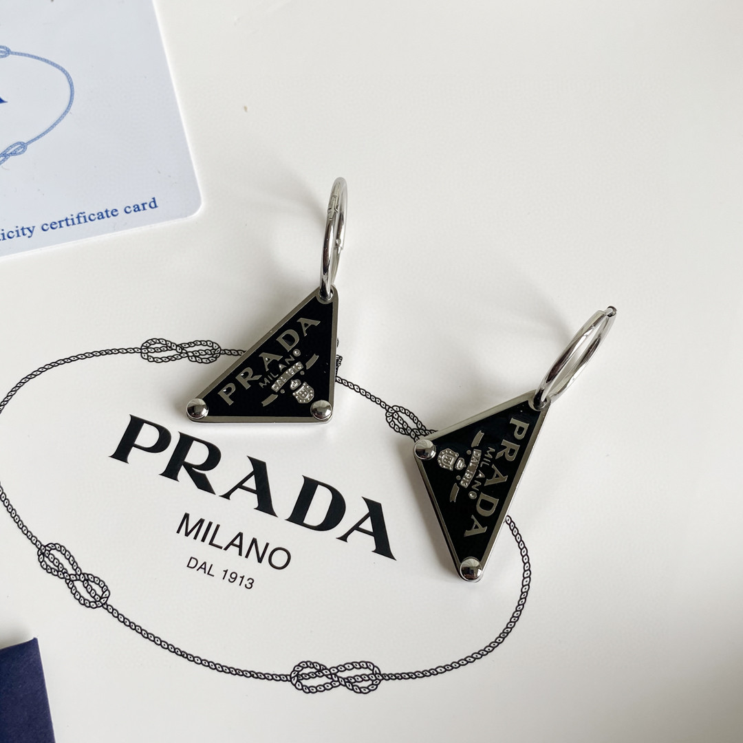Prada Prada Symbole Pendant Earring - DopestKickz