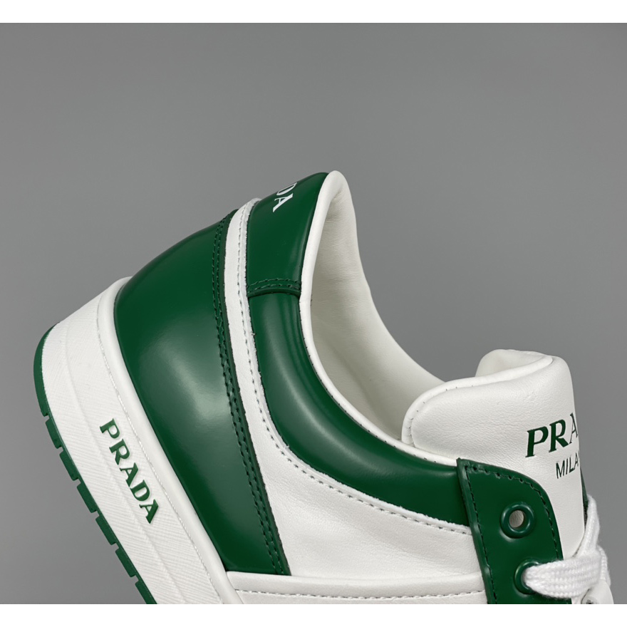 Prada Downtown Leather Sneakers - DopestKickz