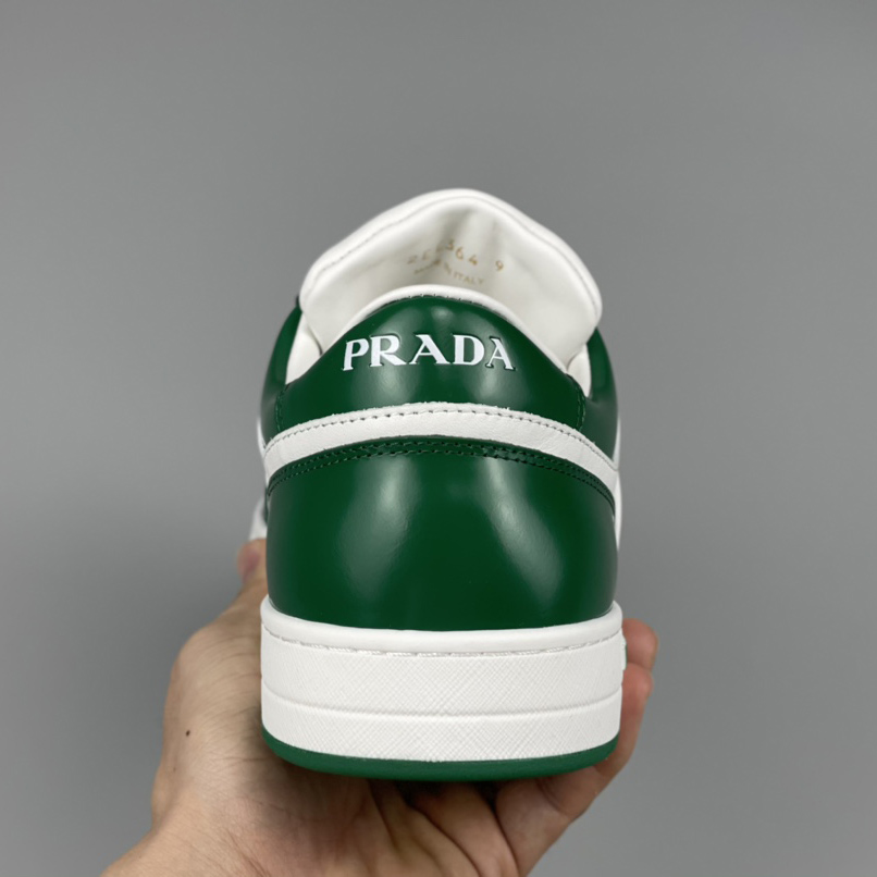 Prada Downtown Leather Sneakers - DopestKickz