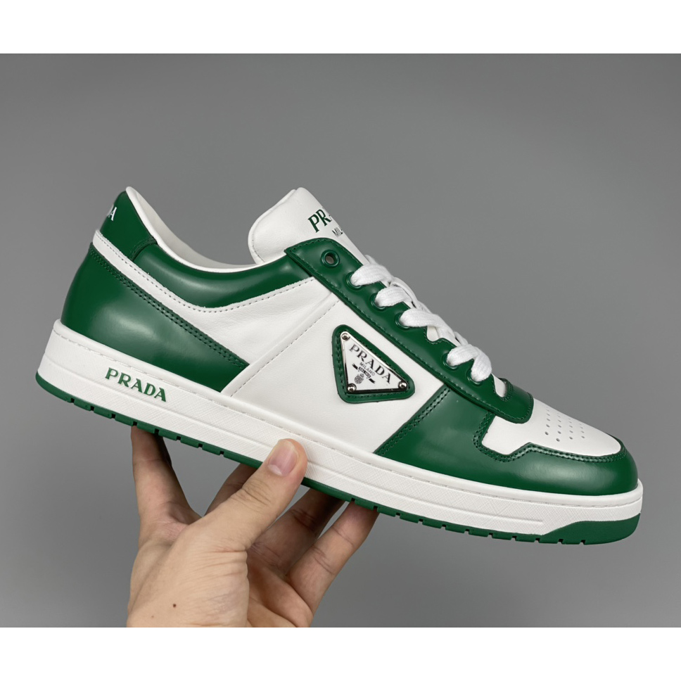 Prada Downtown Leather Sneakers - DopestKickz