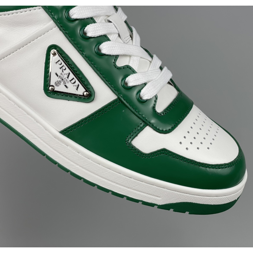 Prada Downtown Leather Sneakers - DopestKickz