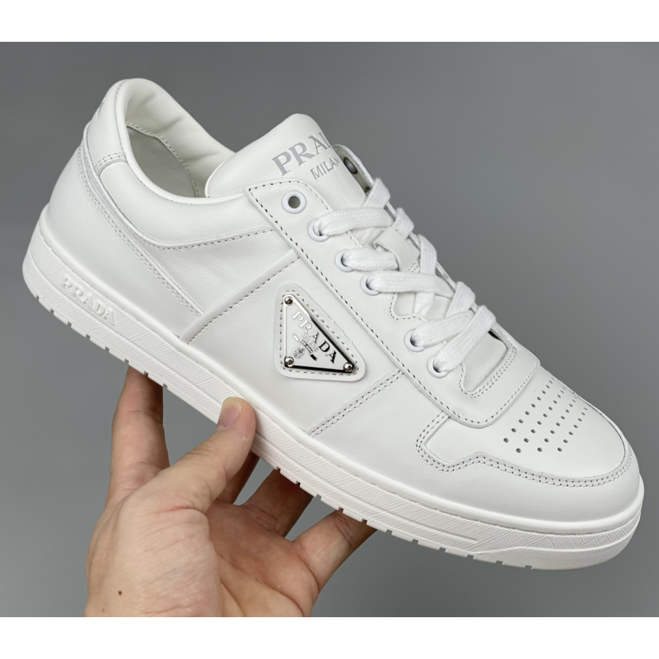 Prada Downtown Leather Sneakers - DopestKickz