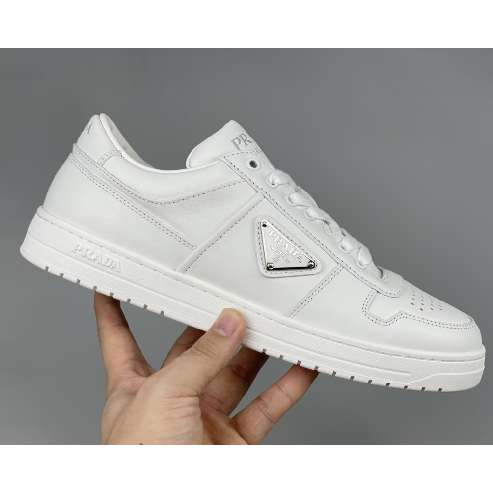 Prada Downtown Leather Sneakers - DopestKickz