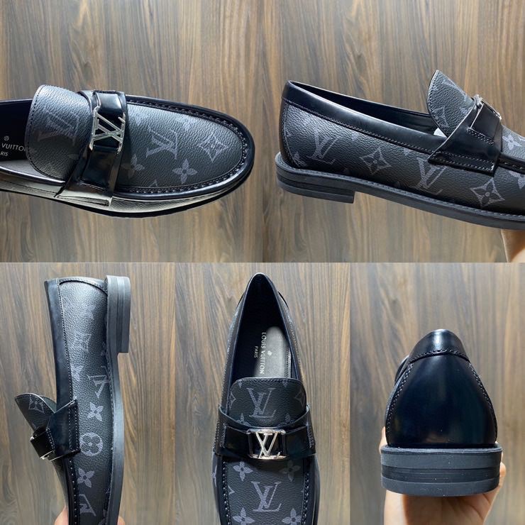 Louis Vuitton Major Loafer(Black) - DopestKickz