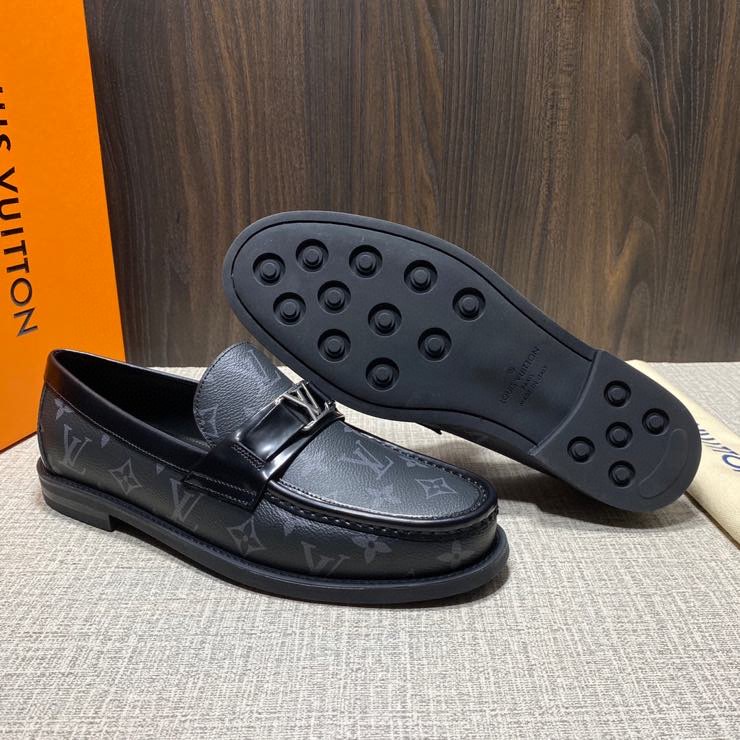 Louis Vuitton Major Loafer(Black) - DopestKickz