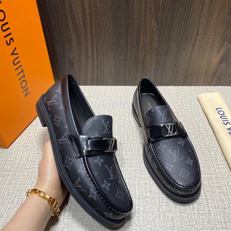 Louis Vuitton Major Loafer(Black) - DopestKickz