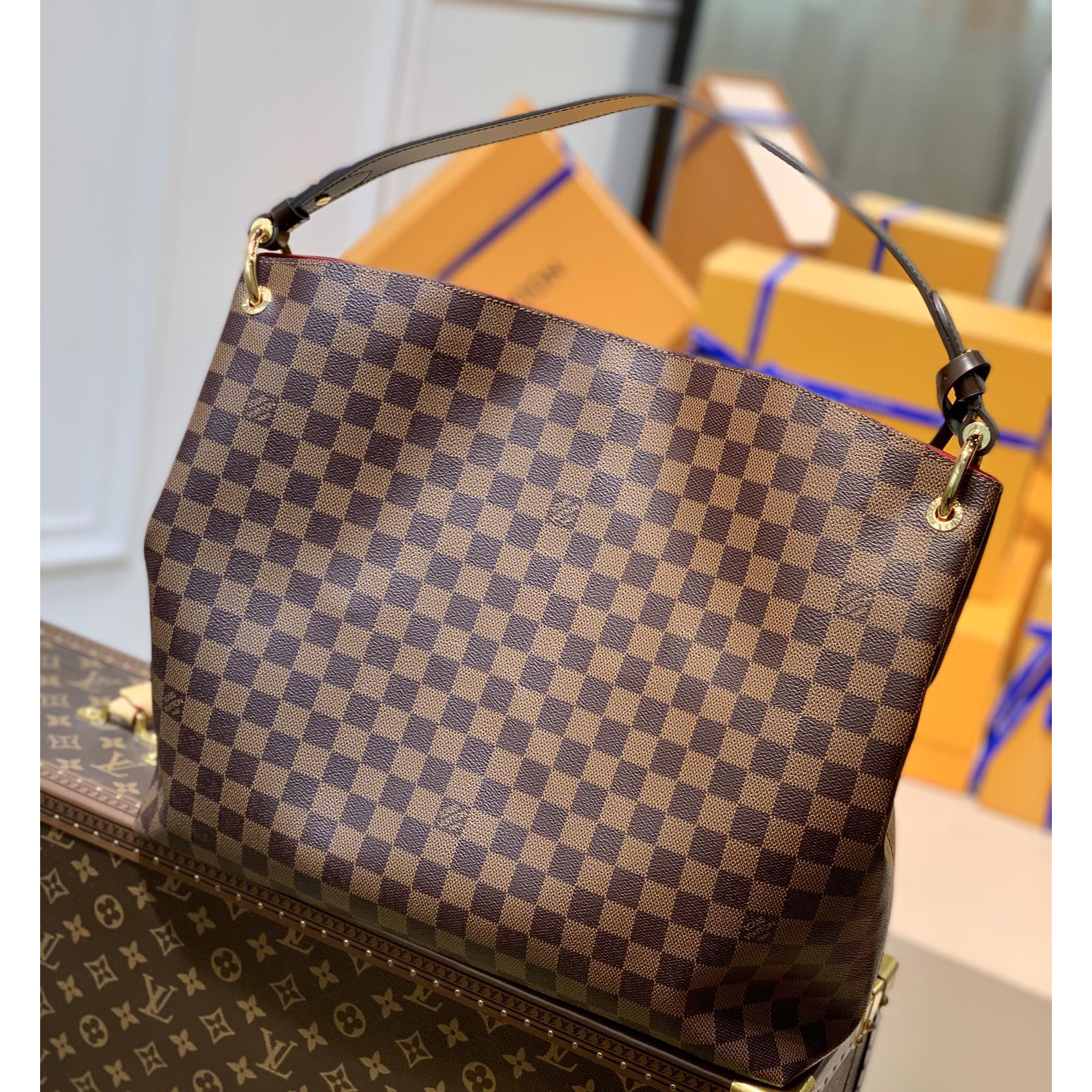 Louis Vuitton Graceful MM Hobo(41-35-14CM) - DopestKickz