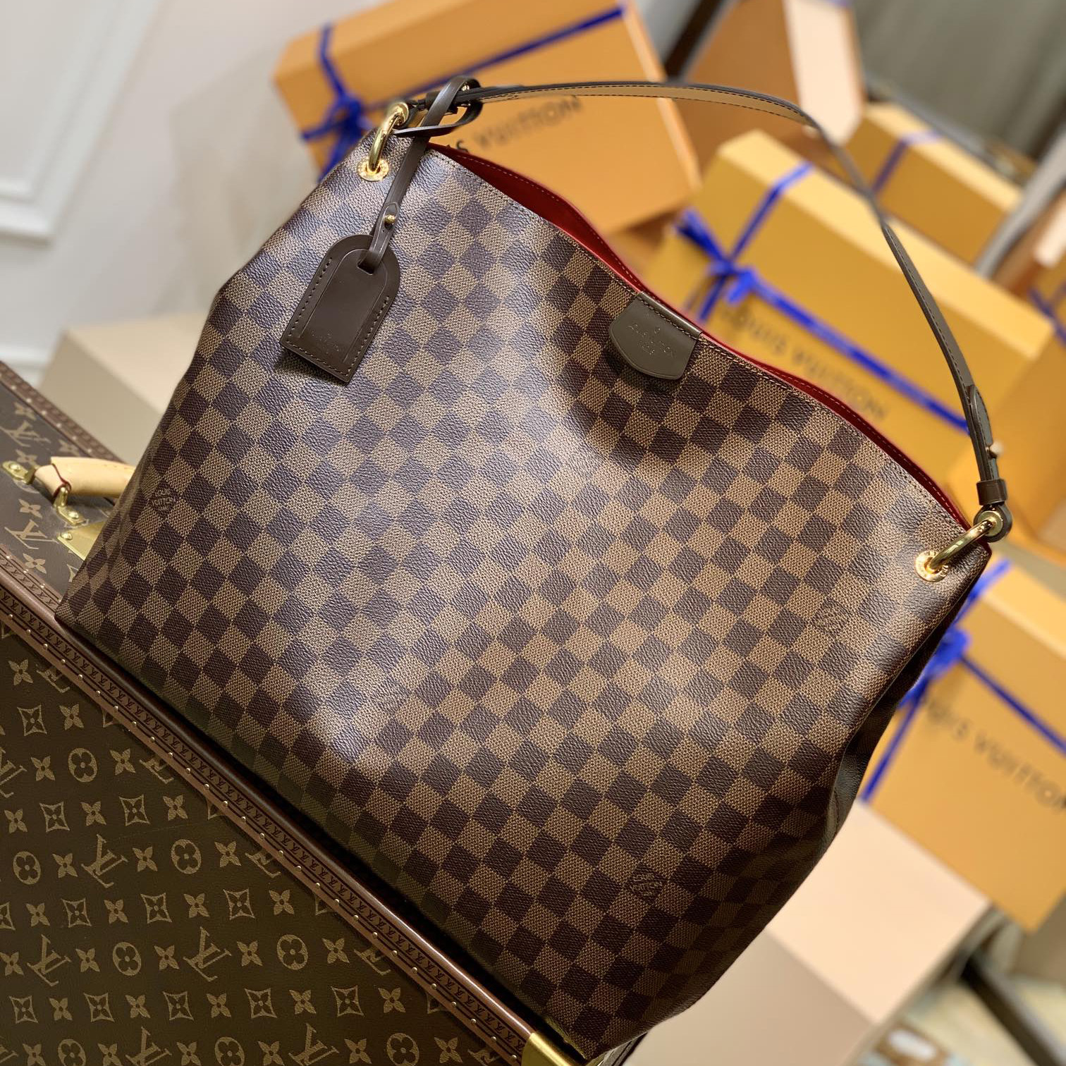 Louis Vuitton Graceful MM Hobo(41-35-14CM) - DopestKickz