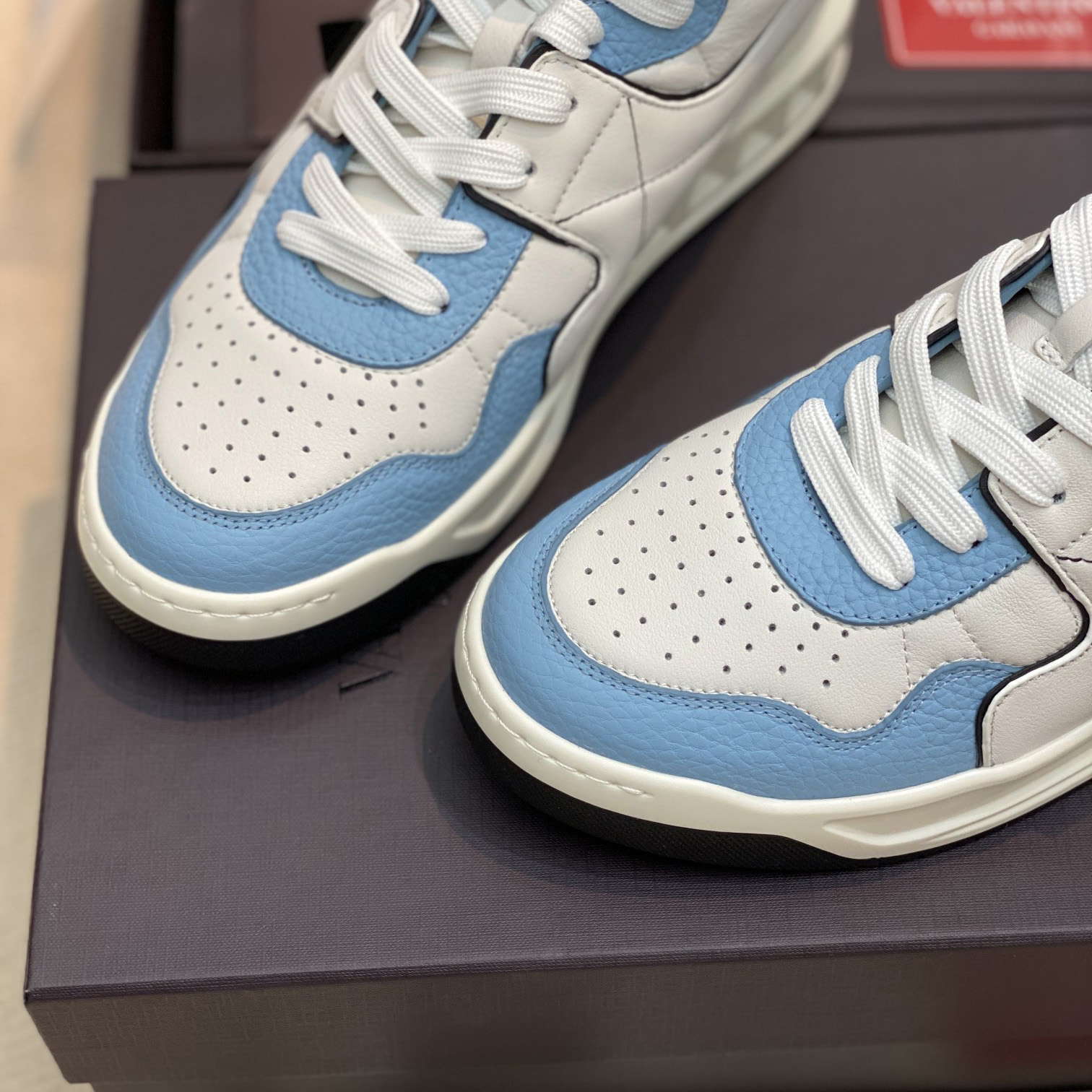 Valenti  One Stud Mid-Top Nappa Sneaker - DopestKickz