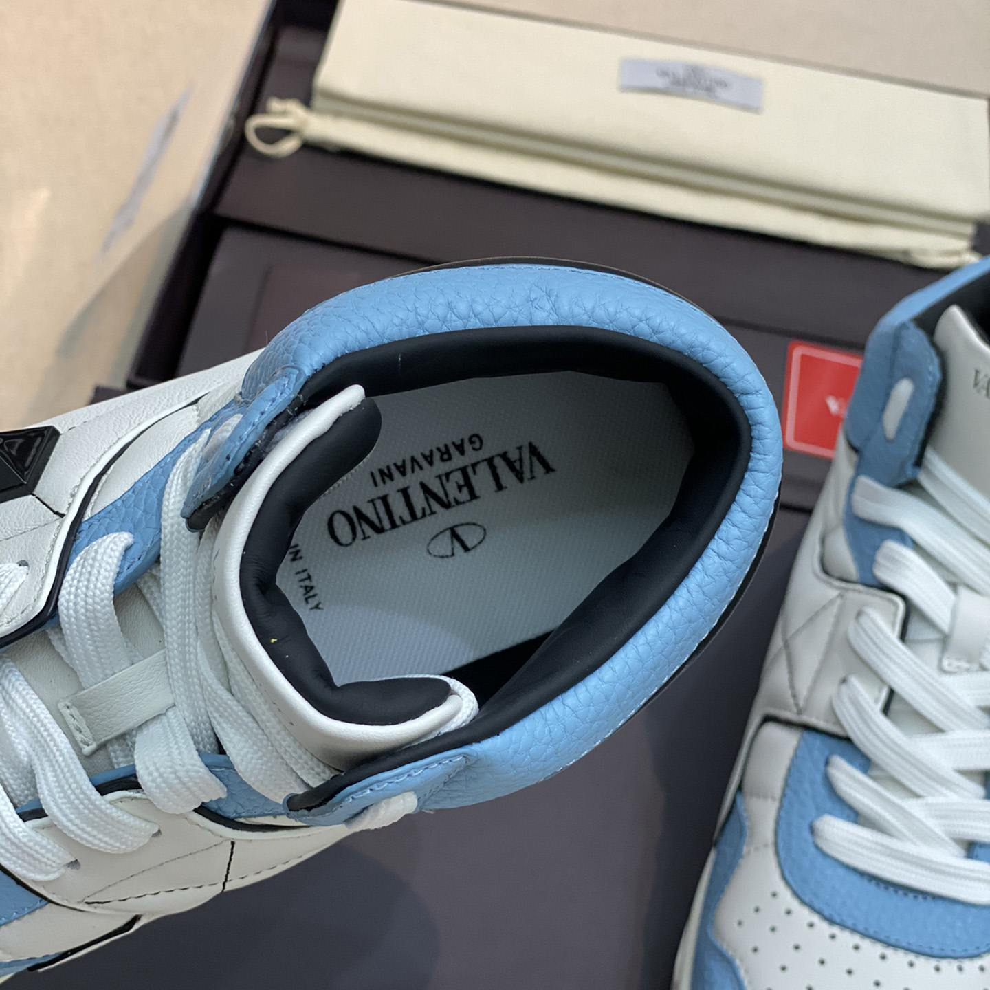 Valenti  One Stud Mid-Top Nappa Sneaker - DopestKickz