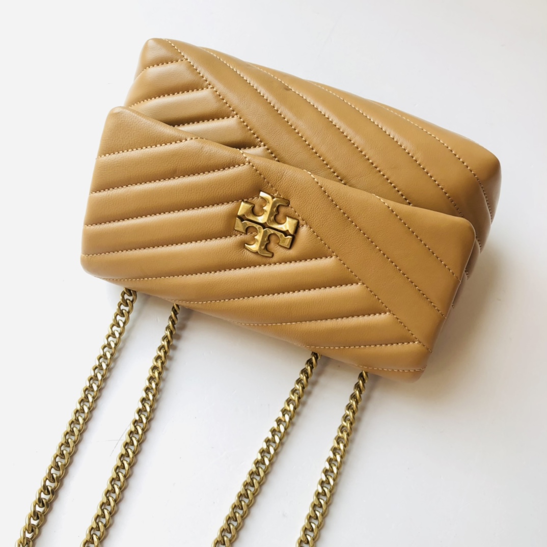 ToryBurch Kira Chevron Convertible Shoulder Bag(22.5-15-8cm)  TB316S90452 - DopestKickz