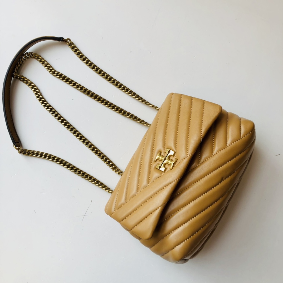 ToryBurch Kira Chevron Convertible Shoulder Bag(22.5-15-8cm)  TB316S90452 - DopestKickz