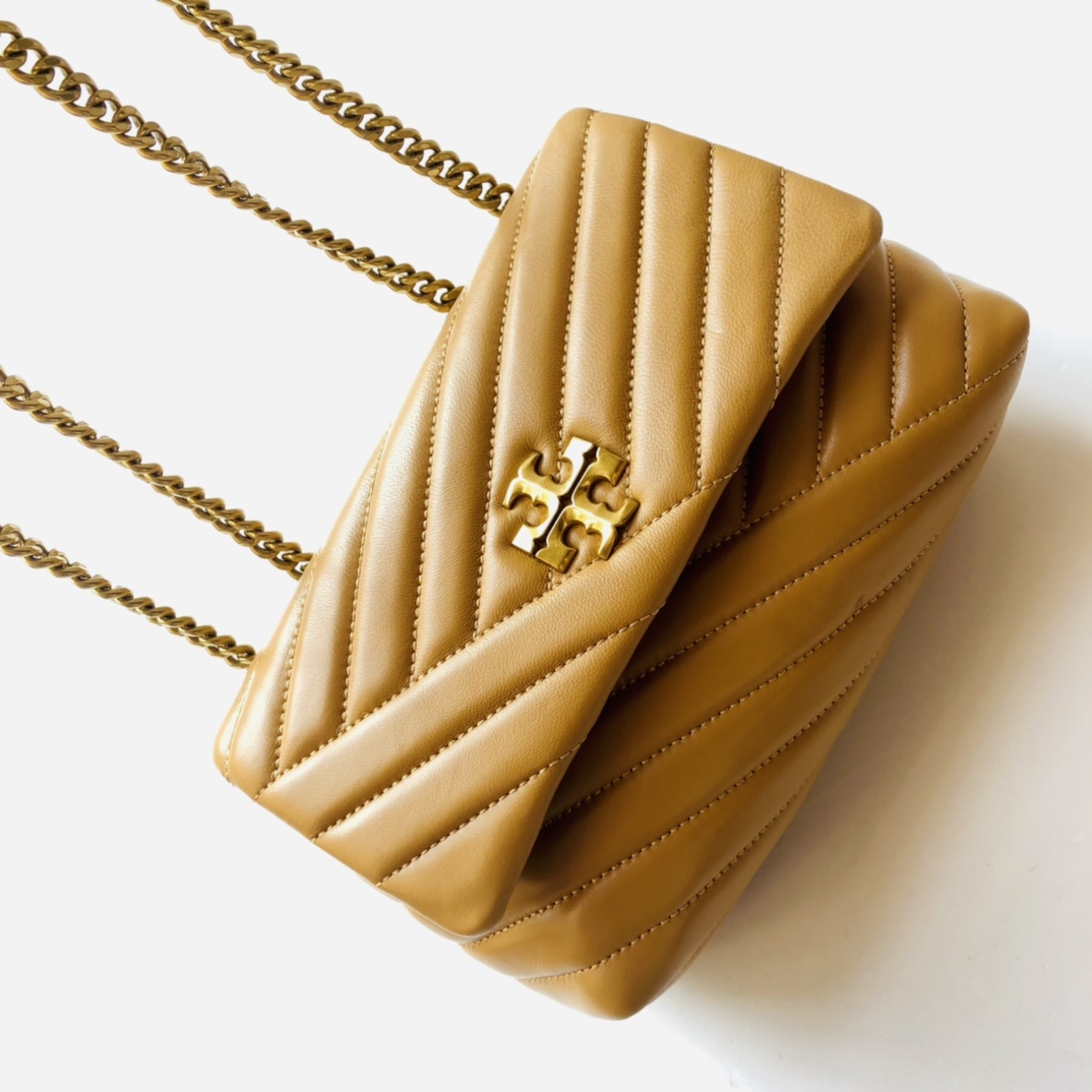 ToryBurch Kira Chevron Convertible Shoulder Bag(22.5-15-8cm)  TB316S90452 - DopestKickz