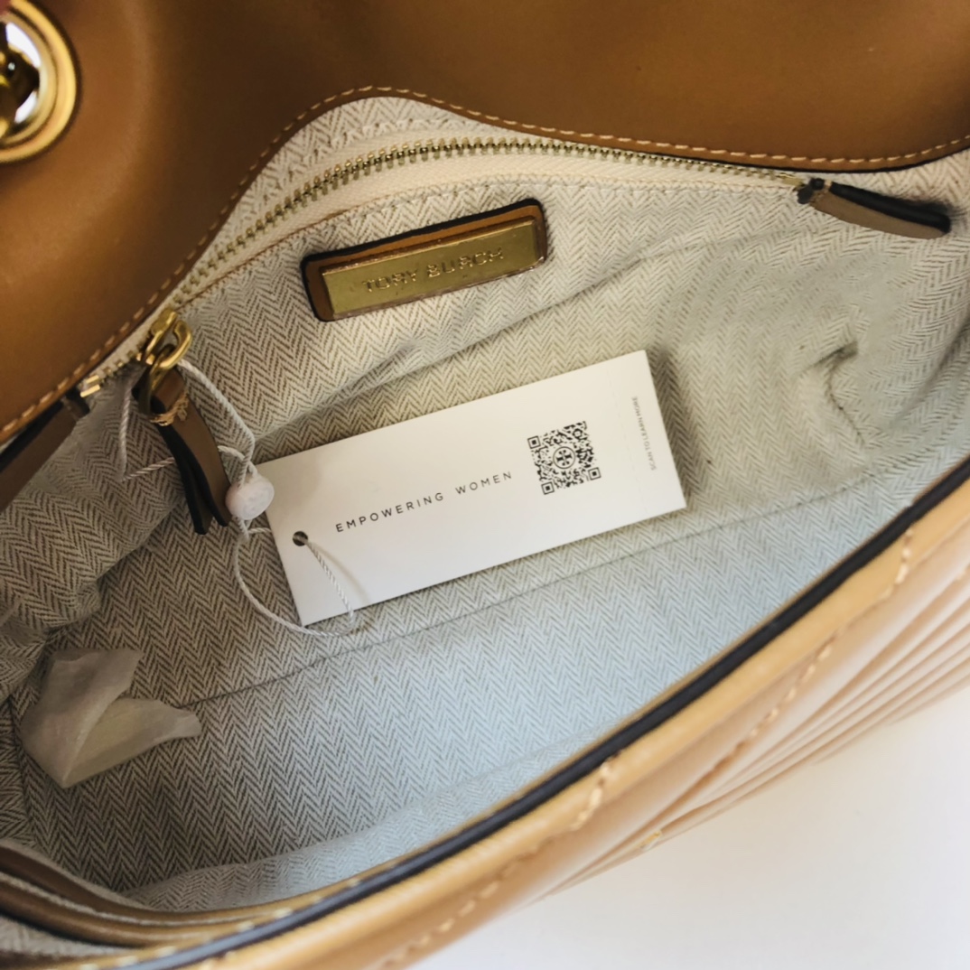 ToryBurch Kira Chevron Convertible Shoulder Bag(22.5-15-8cm)  TB316S90452 - DopestKickz