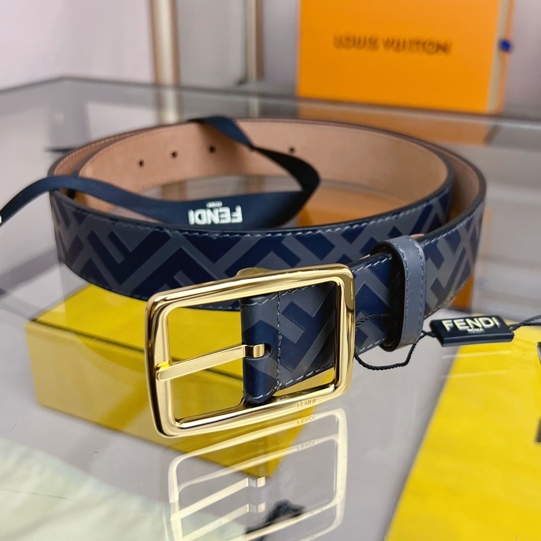 Fendi Leather Belt  - DopestKickz