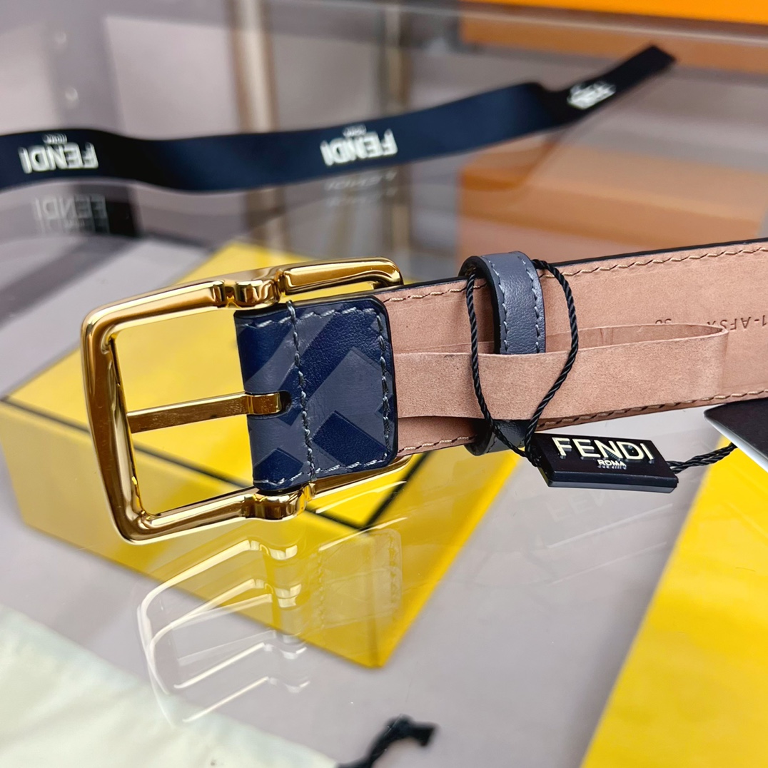 Fendi Leather Belt  - DopestKickz