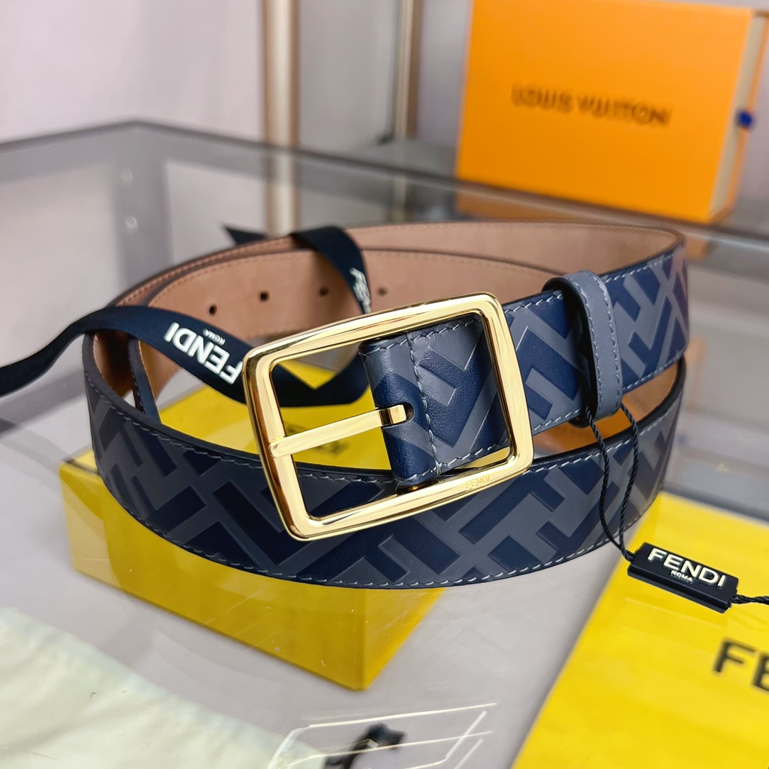 Fendi Leather Belt  - DopestKickz
