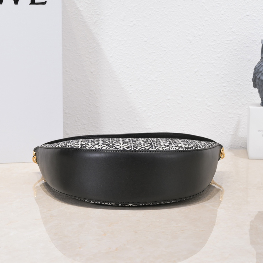 Loewe Luna Bag In Anagram Jacquard And Classic Calfskin(29.5-27-8cm) - DopestKickz
