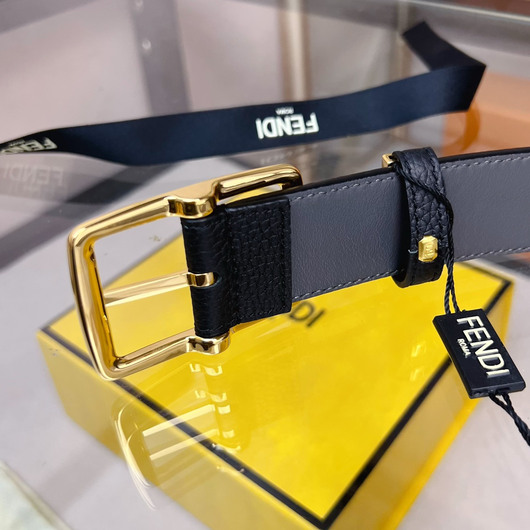 Fendi Leather Belt  - DopestKickz