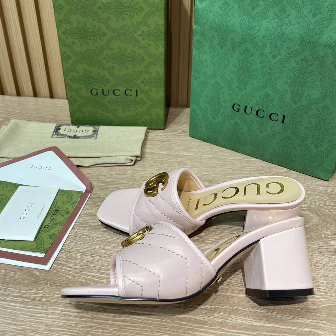 Gucci Women's Double G Slide Sandal  - DopestKickz