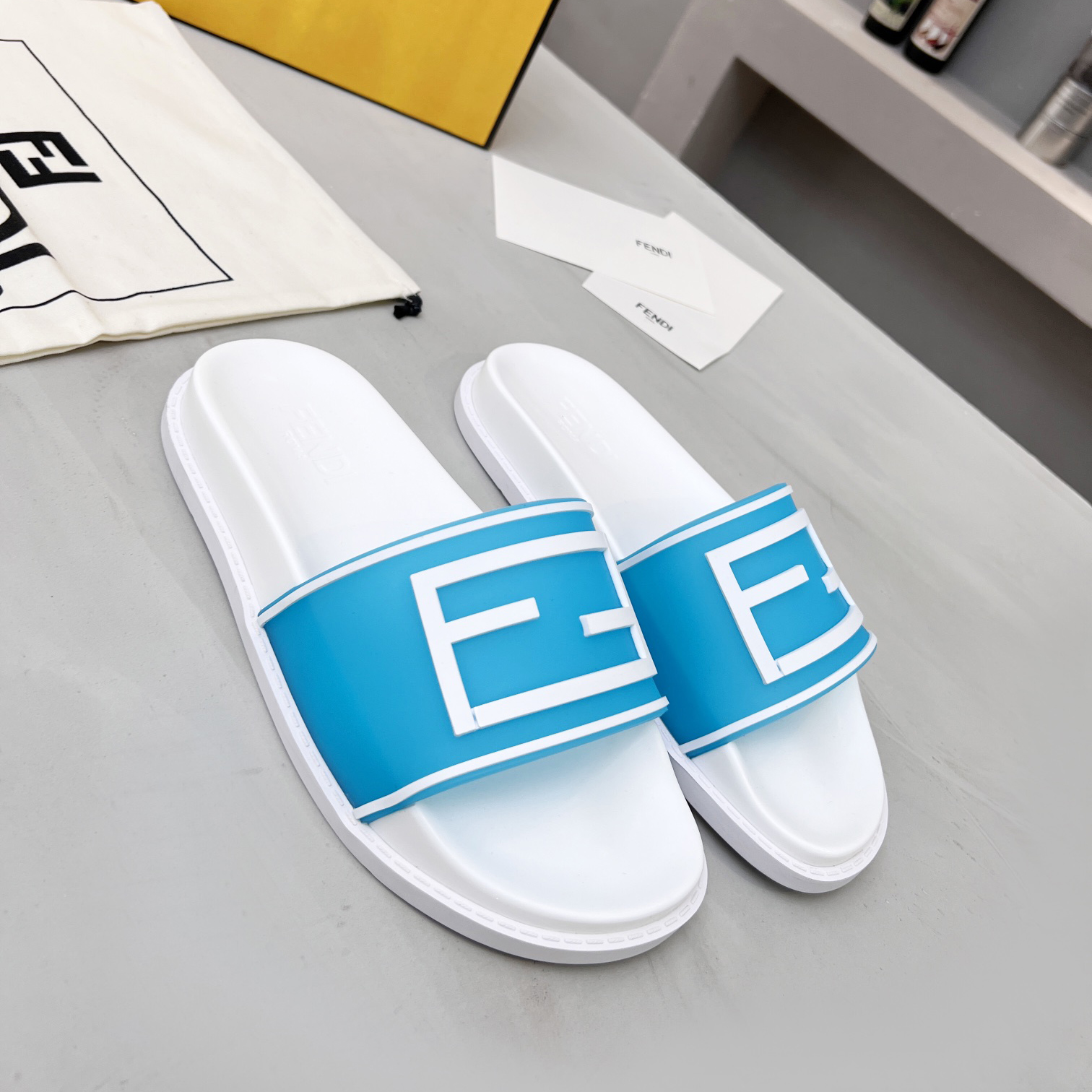 Fendi Baguette Slides - DopestKickz