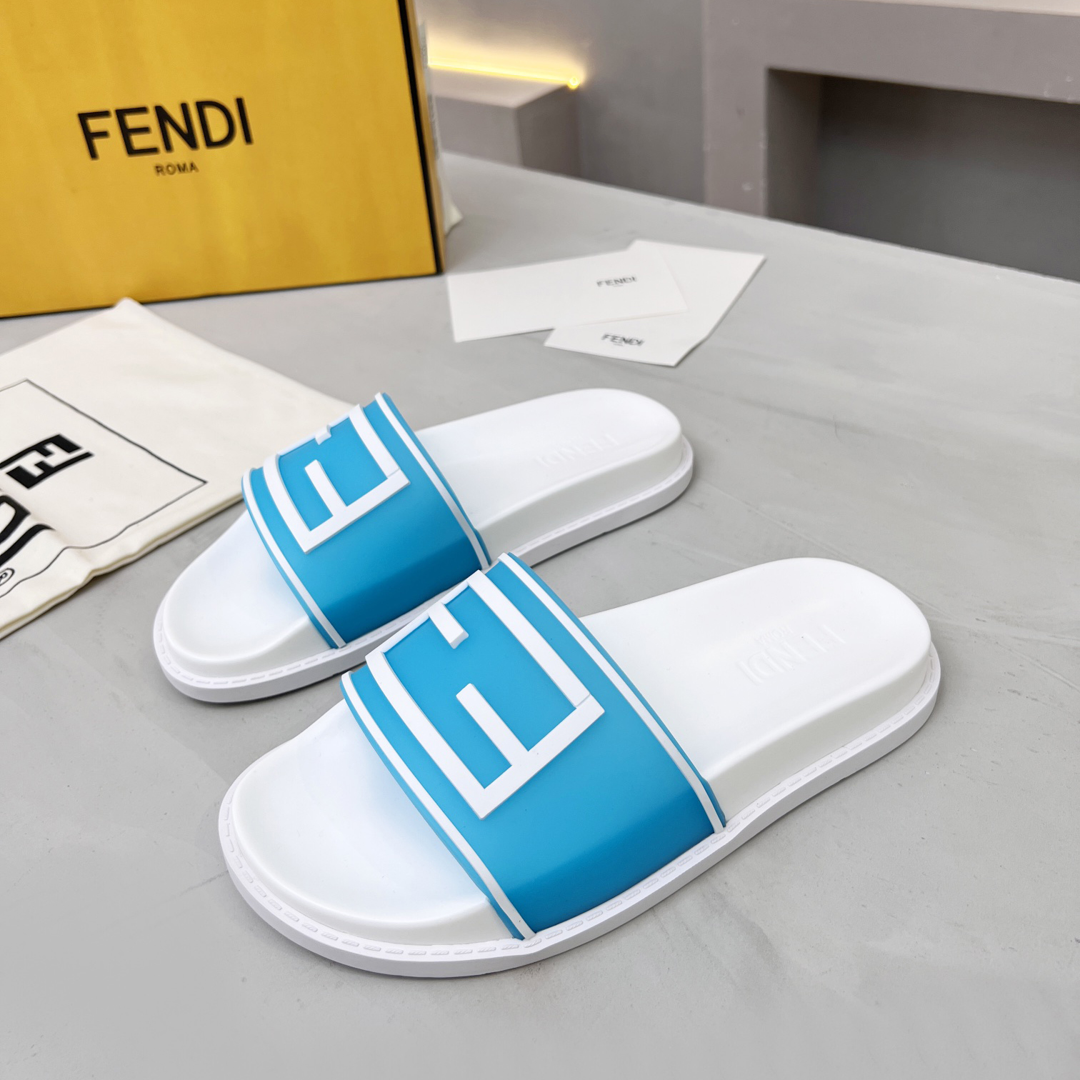 Fendi Baguette Slides - DopestKickz